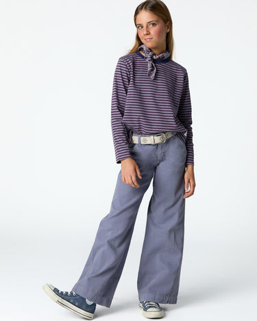 "NN" TROUSERS EMBROIDERED OVERCAST