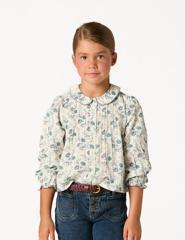 CAMISA BRIGHT FLOWERS BLUE