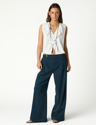 DOUBLE BUTTON TAB TROUSERS