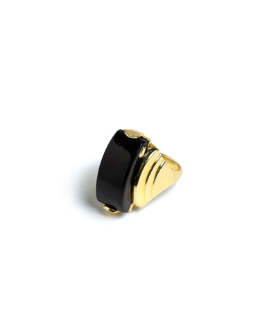 ART DECO BLACK RING