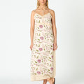 PRINTED INDIAN CAPPUCCINO DRESS