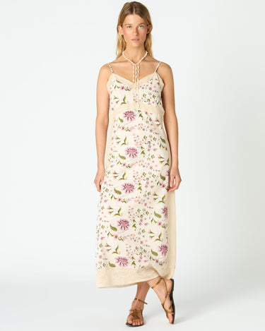 PRINTED INDIAN CAPPUCCINO DRESS