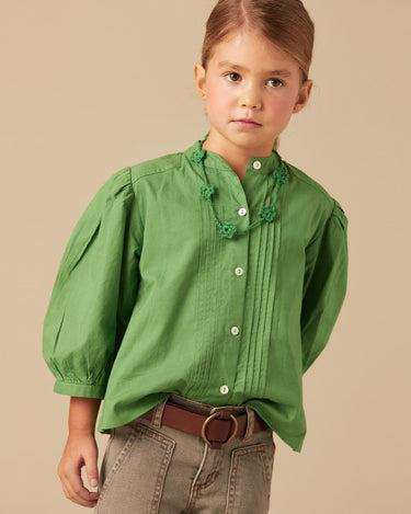 GREEN SHIRT GATHERS