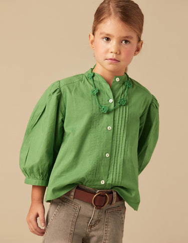GREEN SHIRT GATHERS