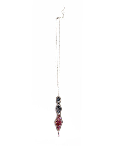 COLLAR BEADS MORA ROMBO
