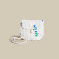 OFF-WHITE CROSSBODY BAG WITH FLOWER