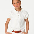 PUFF SLEEVE T-SHIRT WHITE