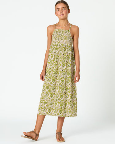 GARDEN PINK PRINT STRAP DRESS