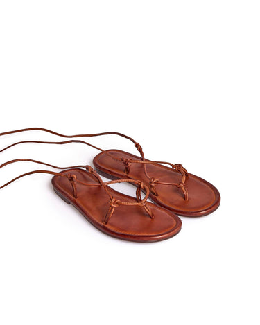 BROWN STRAPPY SANDAL