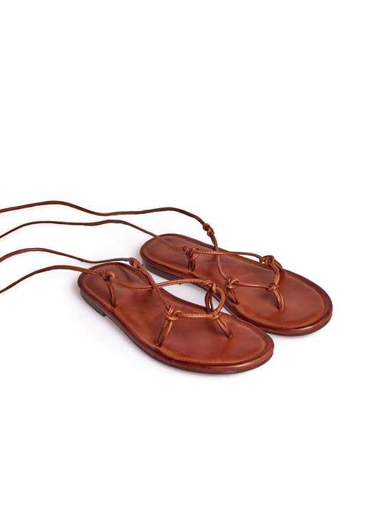 BROWN STRAPPY SANDAL