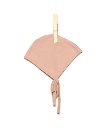 PINK KNITTED BABY BONNET