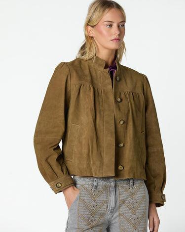 BROWN LEATHER JACKET