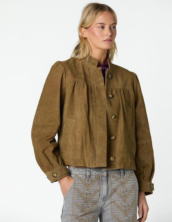 BROWN LEATHER JACKET