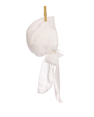 CHRISTENING BONNET WITH COINS