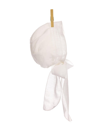 CHRISTENING BONNET WITH COINS