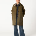 ABRIGO CUELLO PICO CUADRO GREEN