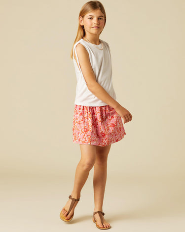 JAPANESE FLOWER PINK SKIRT