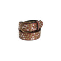 BROWN STUDDED ROCK BELT
