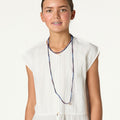 WHITE LACE V-NECK BLOUSE