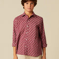 MULBERRY LEAF BUTI SHIRT