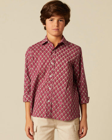 MULBERRY LEAF BUTI SHIRT