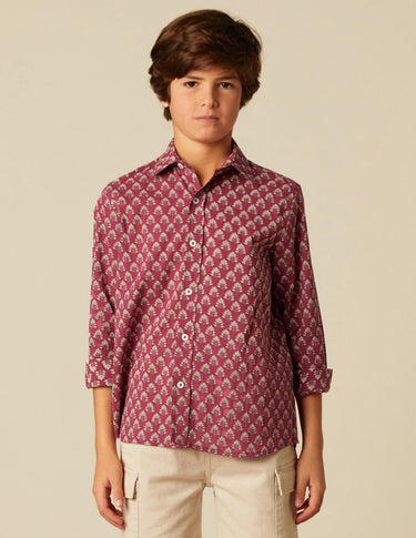 MULBERRY LEAF BUTI SHIRT