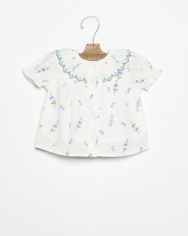 DOBBY KNIT SHIRT BLUE