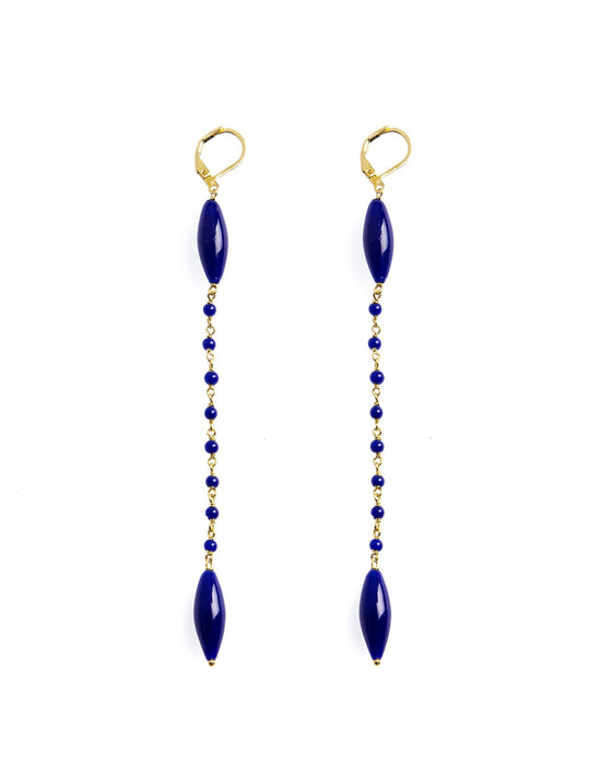 PENDIENTES BLUE GLASS