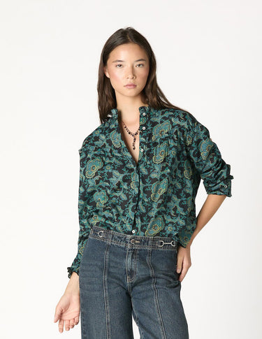 CAMISA VOLANTE WILD BLUE