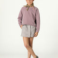 RUFFLED SKIRT IRON GREY