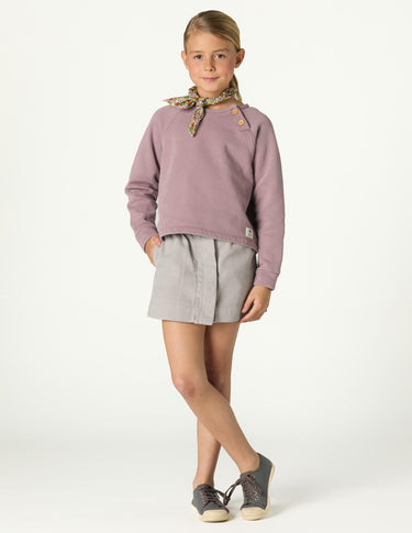 RUFFLED SKIRT IRON GREY