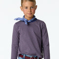 PURPLE STRIPED T-SHIRT