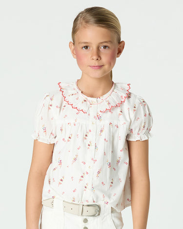PINK FLOWER PRINT SHIRT