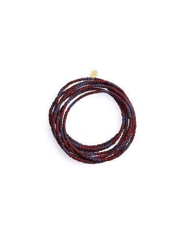 LONG BEAD NECKLACE MULBERRY