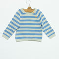STRIPED JERSEY ANILINE BLUE