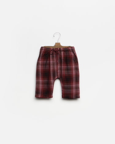 LONG CHECKED BLOOMERS MULBERRY