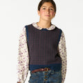 CHALECO PUNTO MIX MORA