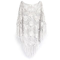 CROCHET PONCHO IRON GREY