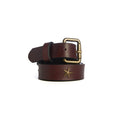 Brown belt with gold star buckle