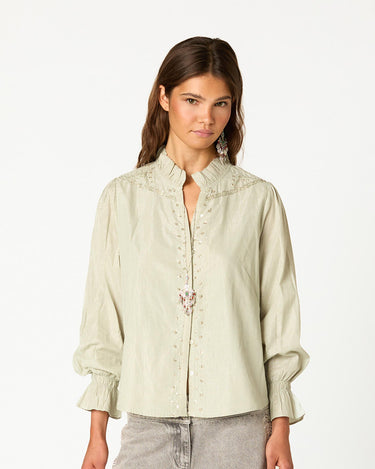 CAMISA TACHAS SAGE