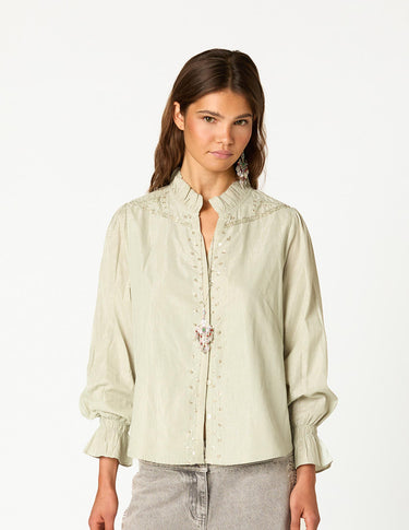CAMISA TACHAS SAGE