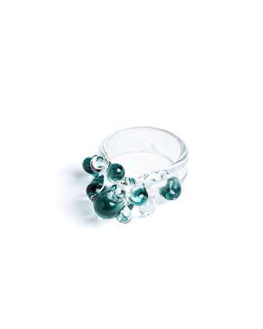 ANILLO BOLITAS VERDE