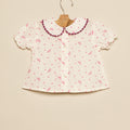 FLORAL EYELET SHIRT