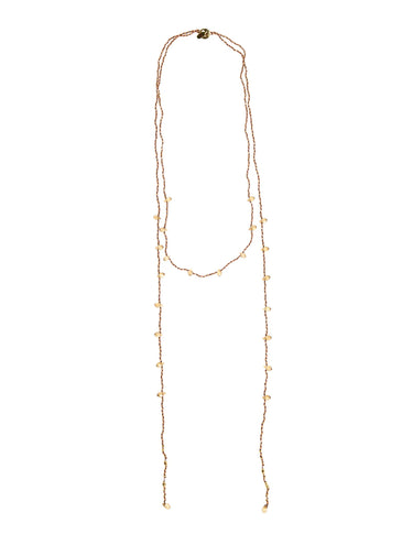 DOUBLE BEAD AMBER NECKLACE