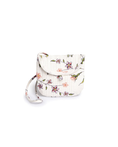 INDIAN CAPPUCCINO PRINT CROSSBODY BAG