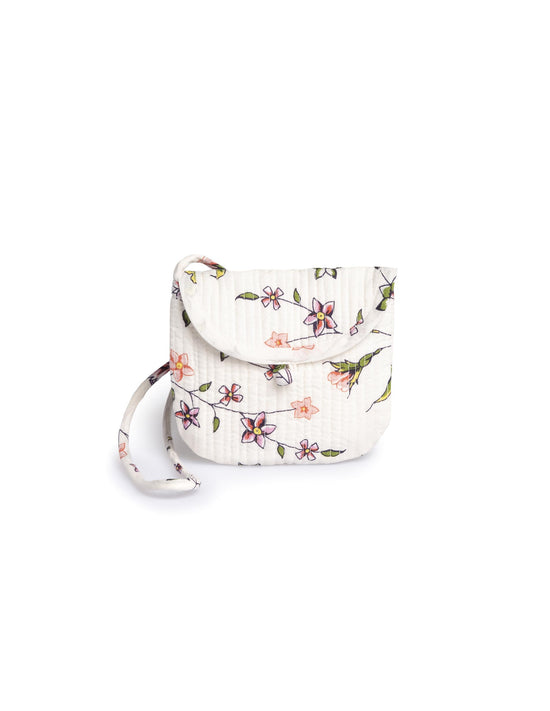 INDIAN CAPPUCCINO PRINT CROSSBODY BAG