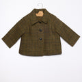 ABRIGO CUELLO PICO CUADRO GREEN
