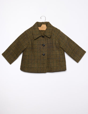 ABRIGO CUELLO PICO CUADRO GREEN