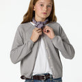 KNIT CARDIGAN WITH BUTTONS IRON GREY