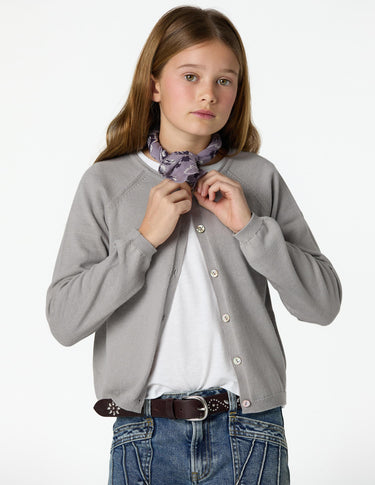 CHAQUETA PUNTO BOTONES IRON GREY